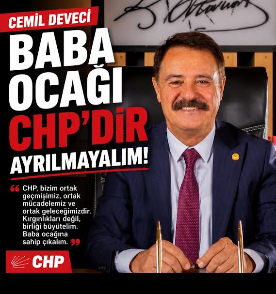 Nihat ALPARSLAN /Yazıyor  BABA OCAĞI CHP'DİR; AYRILMAYALIM, BİRLİKTE GÜÇLÜ OLALIM