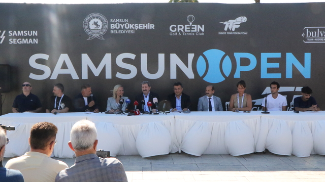 Uluslararası Samsun Open ATP Challenger 50 Tenis Turnuvası Samsun'da başladı